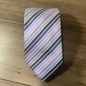 Armani purple stripe‎ tie silk